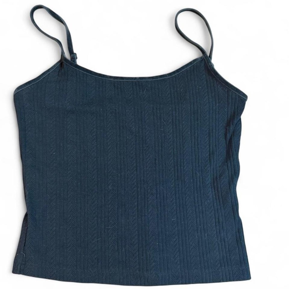 American Eagle ribbed cami top‎ with velvet adjustable straps size medium